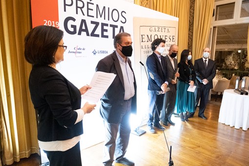 Prémios Gazeta 2019-2020 do Clube de Jornalistas entregues pelo Presidente da República  Créditos: © Rui Ochoa / Presidência da República