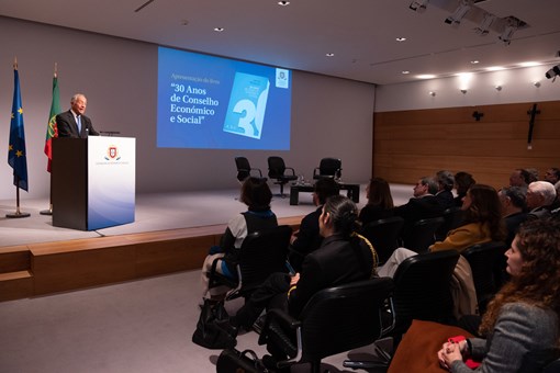 Encerramento da sessão de apresentação do livro “30 Anos de Conselho Económico e Social” no Centro Cultural de Belém, em Lisboa  Créditos: © Rui Ochoa / Presidência da República