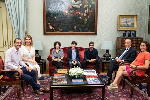 Audiência às Associações responsáveis pela candidatura de Portugal ao EuroPride 2022 no Palácio de Belém Créditos: © Rui Ochoa / Presidência da República Audiência às Associações responsáveis pela candidatura de Portugal ao EuroPride 2022 no Palácio de Belém Créditos: © Rui Ochoa / Presidência da República