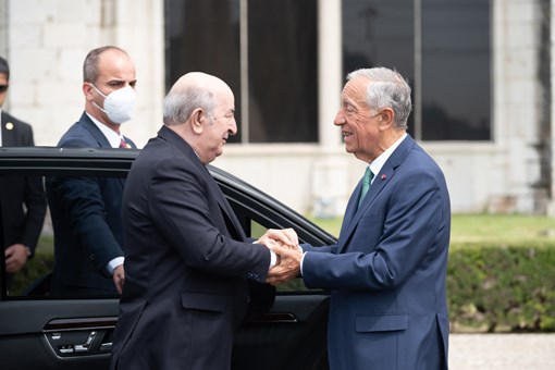 Presidente da República da Argélia iniciou Visita de Estado a Portugal Créditos: © Rui Ochoa / Presidência da República