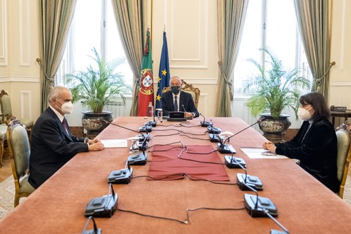 Audiência a uma delegação da Confederação do Comércio e Serviços de Portugal (CCP) no âmbito das audiências aos Parceiros Sociais Créditos: © Rui Ochoa / Presidência da República Audiência a uma delegação da Confederação do Comércio e Serviços de Portugal (CCP) no âmbito das audiências aos Parceiros Sociais Créditos: © Rui Ochoa / Presidência da República