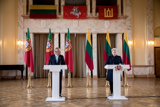 Encontro com a Presidente da República da Lituânia, Dalia Grybauskaite, em Kaunas na Lituânia  Créditos: © Miguel Figueiredo Lopes / Presidência da República