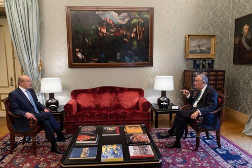 Audiência a Jorge Nuno Pinto da Costa e Júlio Magalhães da Avenida dos Aliados - Sociedade de Comunicação detentora do Porto Canal no Palácio de Belém Créditos: © Miguel Figueiredo Lopes / Presidência da República Audiência a Jorge Nuno Pinto da Costa e Júlio Magalhães da Avenida dos Aliados - Sociedade de Comunicação detentora do Porto Canal no Palácio de Belém Créditos: © Miguel Figueiredo Lopes / Presidência da República