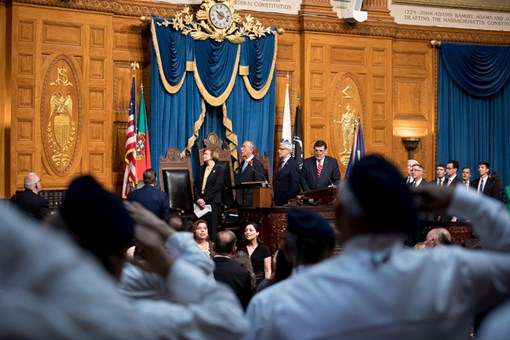Sessão Solene comemorativa do Dia de Portugal no Parlamento do Estado de Massachusetts na Massachusetts State House em Boston, EUA  Créditos: © Miguel Figueiredo Lopes / Presidência da República