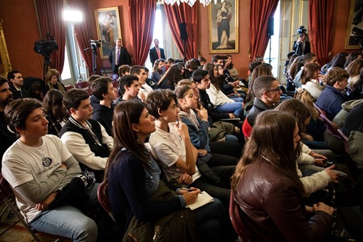Programa “Jornalistas no Palácio de Belém” com Eduardo Dâmaso  Créditos: © Miguel Figueiredo Lopes / Presidência da República