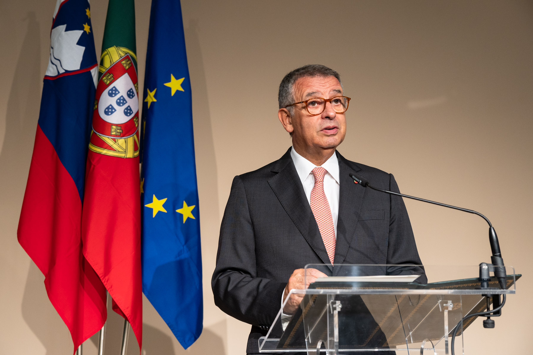 Intervenção na receção à Comunidade Portuguesa residente na Eslovénia Créditos: © Miguel Figueiredo Lopes / Presidência da República