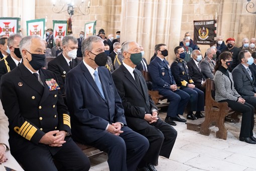 Presidente da República na cerimónia evocativa da Batalha de La Lys  Créditos: © Rui Ochoa / Presidência da República