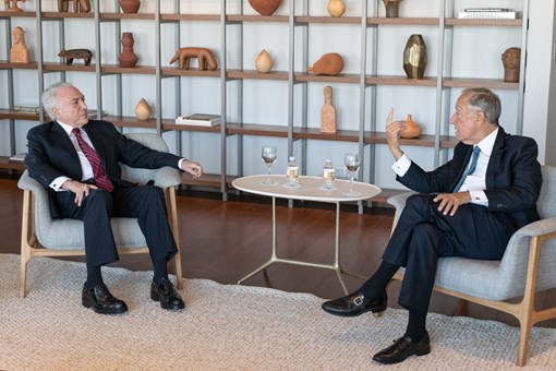 Encontro com o antigo Presidente da República Federativa do Brasil, Michel Temer, no Hotel Tivoli Mofarrej em São Paulo  Créditos: © Rui Ochoa / Presidência da República