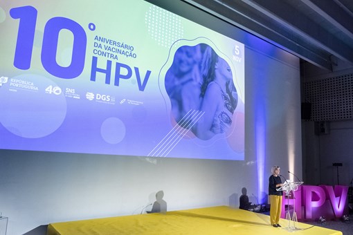 Sessão de encerramento das Comemorações do 10.º Aniversário da Vacinação contra o HPV no Auditório do Museu dos Coches em Lisboa  Créditos: © Rui Ochoa / Presidência da República