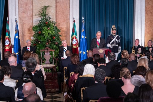 Apresentação de cumprimentos de Ano Novo do Corpo Diplomático acreditado em Lisboa, no Palácio Nacional da Ajuda  Créditos: © Rui Ochoa
