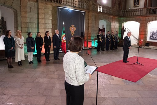 Cerimónia de imposição de condecorações no antigo Picadeiro Real do Palácio de Belém  Créditos: © Rui Ochoa / Presidência da República