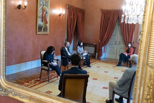 Reunião de trabalho com Cuidadores Informais, no Palácio de Belém  Créditos: © Rui Ochoa / Presidência da República