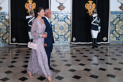 Presidente da República encontrou-se com Sua Alteza Real Vitória, Princesa Herdeira da Suécia  Créditos: © Rui Ochoa / Presidência da República