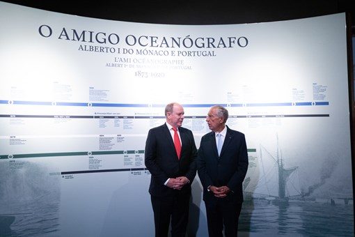 Inauguração da exposição “O Amigo Oceanógrafo Alberto I do Mónaco e Portugal, 1873 -1920”  Créditos: © Rui Ochoa / Presidência da República