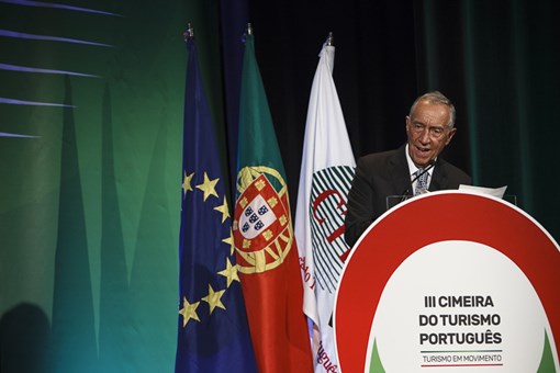 Presidente Marcelo Rebelo de Sousa na Cimeira da Confederação do Turismo Créditos: © Miguel Figueiredo Lopes / Presidência da República Presidente Marcelo Rebelo de Sousa na Cimeira da Confederação do Turismo Créditos: © Miguel Figueiredo Lopes / Presidência da República