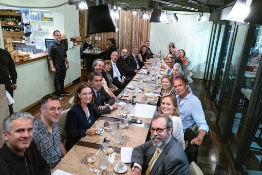 Jantar com editores e escritores portugueses que participaram na 26.ª Bienal Internacional do Livro de São Paulo  Créditos: © Rui Ochoa / Presidência da República