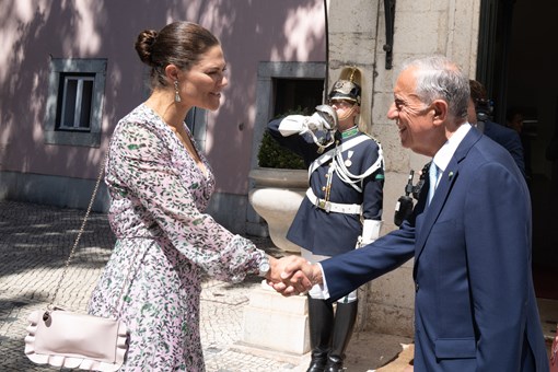 Presidente da República encontrou-se com Sua Alteza Real Vitória, Princesa Herdeira da Suécia  Créditos: © Rui Ochoa / Presidência da República
