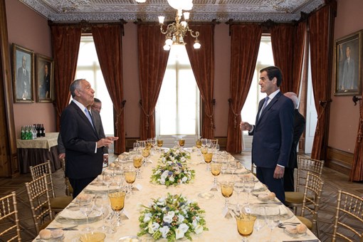 Almoço Comemorativo do Dia de Portugal, de Camões e das Comunidades Portuguesas no Palácio da Bolsa do Porto Credits: © Miguel Figueiredo Lopes / Presidency of the Portuguese Republic Almoço Comemorativo do Dia de Portugal, de Camões e das Comunidades Portuguesas no Palácio da Bolsa do Porto Credits: © Miguel Figueiredo Lopes / Presidency of the Portuguese Republic