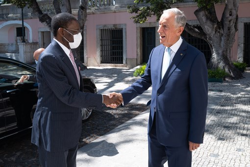 Presidente da República encontrou-se com o Presidente da República da Guiné Equatorial Créditos: © Rui Ochoa / Presidência da República