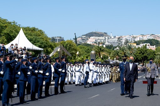 Cerimónia Militar Comemorativa do Dia de Portugal, de Camões e das Comunidades Portuguesas no Funchal  Créditos: © Rui Ochoa / Presidência da República