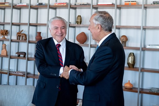 Encontro com o antigo Presidente da República Federativa do Brasil, Michel Temer, no Hotel Tivoli Mofarrej em São Paulo  Créditos: © Rui Ochoa / Presidência da República
