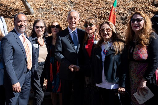 Homenagem aos pioneiros portugueses na Califórnia  Créditos: © Miguel Figueiredo Lopes / Presidência da República
