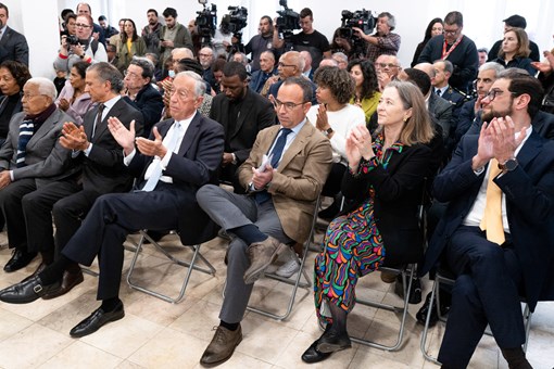Inauguração da exposição evocativa “Amílcar Cabral, uma exposição”, promovida pela Comissão Comemorativa 50 anos 25 de Abril  Créditos: © Rui Ochoa / Presidência da República