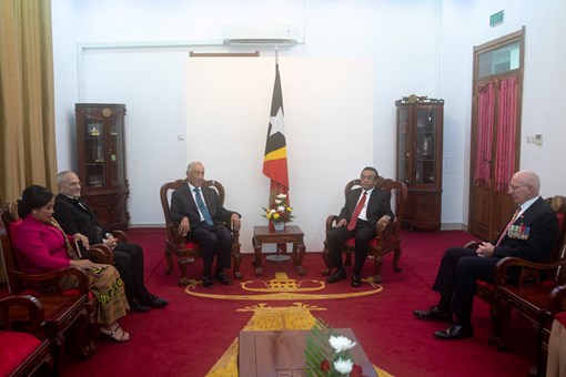 Presidente da República condecorado em Timor-Leste Créditos: © Miguel Figueiredo Lopes / Presidência da República