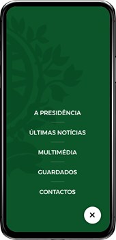 Imagem do menu da APP
