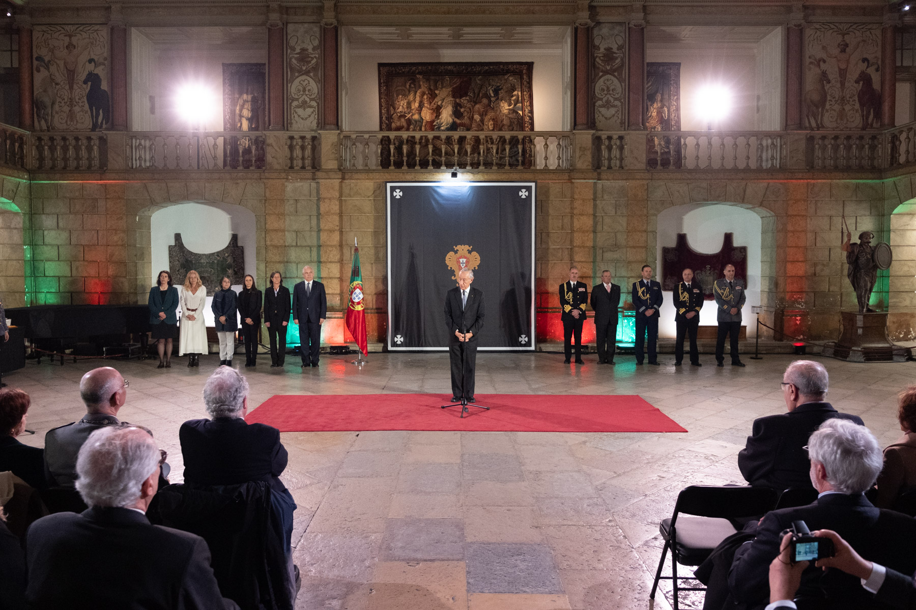 Cerimónia de imposição de condecorações no antigo Picadeiro Real do Palácio de Belém  Créditos: © Rui Ochoa