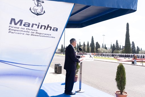 Presidente da República na Comemoração dos 400 anos da criação dos Fuzileiros  Créditos: © Rui Ochoa / Presidência da República