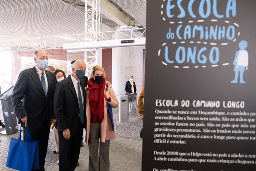 Visita à exposição “Escola do Caminho Longo” promovida pela Helpo no Museu Nacional dos Coches em Lisboa Créditos: © Rui Ochoa / Presidência da República