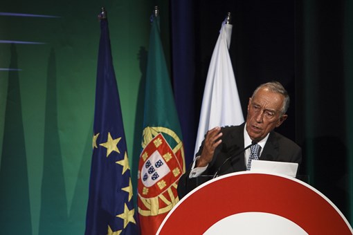 Presidente Marcelo Rebelo de Sousa na Cimeira da Confederação do Turismo  Créditos: © Miguel Figueiredo Lopes / Presidência da República