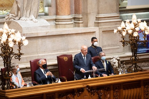 Presidente da República agradece ao Presidente Zelensky  Créditos: © Miguel Figueiredo Lopes / Presidência da República