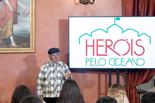Programa “Heróis pelo Oceano” com Guilherme Piló Sales & Cristina Brito, no Palácio de Belém  Créditos: © Rui Ochoa / Presidência da República