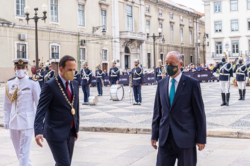 Cerimónia Comemorativa do 111.º aniversário da Implantação da República nos Paços do Concelho em Lisboa  Créditos: © Rui Ochoa / Presidência da República