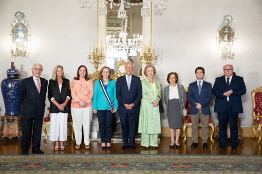 Cerimónia de condecoração da Presidente cessante da COTEC Portugal - Associação Empresarial para a Inovação, Isabel Furtado, com a Grã-Cruz da Ordem do Infante D. Henrique Créditos: © Miguel Figueiredo Lopes / Presidência da República Cerimónia de condecoração da Presidente cessante da COTEC Portugal - Associação Empresarial para a Inovação, Isabel Furtado, com a Grã-Cruz da Ordem do Infante D. Henrique Créditos: © Miguel Figueiredo Lopes / Presidência da República