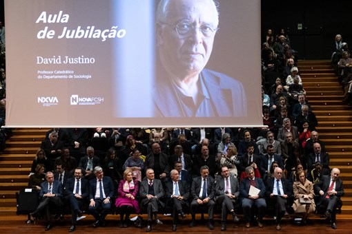 Lição de Jubilação do Professor Doutor David Justino, no auditório da Reitoria da Nova  Créditos: © Rui Ochoa / Presidência da República