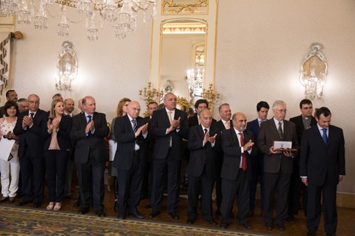 Cerimónia de Condecoração da Associação Portuguesa de Imprensa e homenagem à imprensa portuguesa  Créditos: © Rui Ochoa / Presidência da República