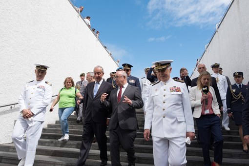 Visita às Atividades Militares Complementares nas Portas do Mar em Ponta Delgada, Ilha de São Miguel, Açores Credits: © Rui Ochoa / Presidency of the Portuguese Republic Visita às Atividades Militares Complementares nas Portas do Mar em Ponta Delgada, Ilha de São Miguel, Açores Credits: © Rui Ochoa / Presidency of the Portuguese Republic