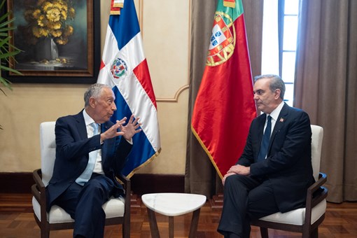 Encontro com o Presidente da República Dominicana, Luis Abinader, no Palácio Nacional (19) Credits: © Presidência da República