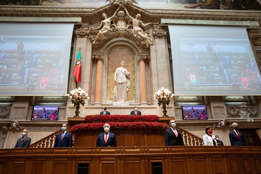 Sessão Solene Comemorativa do 47.º aniversário do 25 de Abril na Assembleia da República  Créditos: © Miguel Figueiredo Lopes / Presidência da República