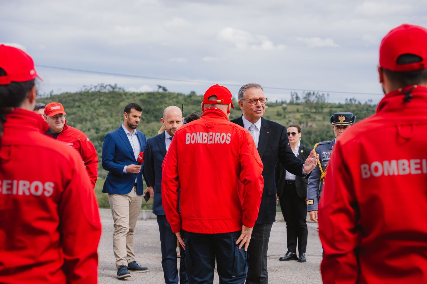Presidência Aberta em Coimbra - Visita ao Quartel dos Bombeiros Voluntários e ao troço encerrado do IC3 em Penela  Créditos: © Ana Rocha Nené / Presidência da República