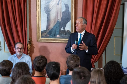 Programa “Jornalistas no Palácio de Belém” com José Alberto Carvalho  Créditos: © Rui Ochoa / Presidência da República