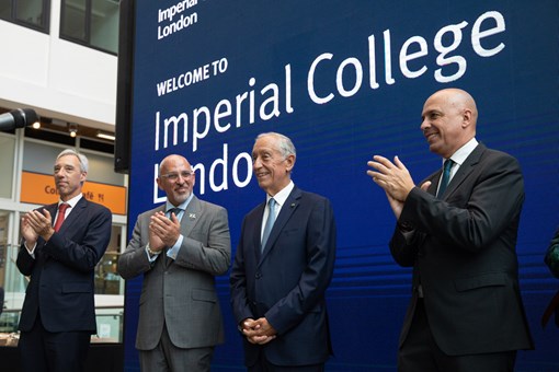 Visita ao Imperial College em Londres  Créditos: © Miguel Figueiredo Lopes / Presidência da República