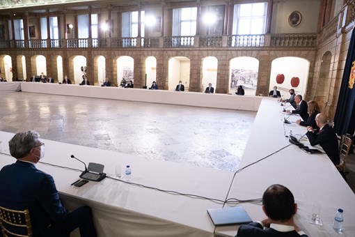Audiência do Presidente da República com empresários da COTEC, no antigo Picadeiro Real do Palácio de Belém Créditos: © Rui Ochoa / Presidência da República Audiência do Presidente da República com empresários da COTEC, no antigo Picadeiro Real do Palácio de Belém Créditos: © Rui Ochoa / Presidência da República