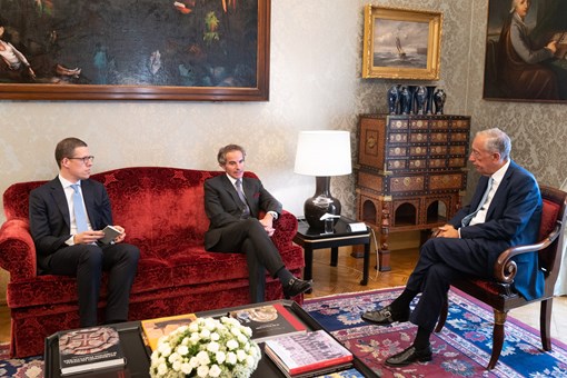 Presidente da República encontrou-se com o Diretor-Geral da Agência Internacional de Energia Atómica Créditos: © Rui Ochoa / Presidência da República Presidente da República encontrou-se com o Diretor-Geral da Agência Internacional de Energia Atómica Créditos: © Rui Ochoa / Presidência da República