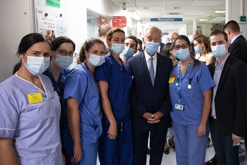 Visita ao Royal Brompton & Harefield Hospital em Londres  Créditos: © Miguel Figueiredo Lopes / Presidência da República