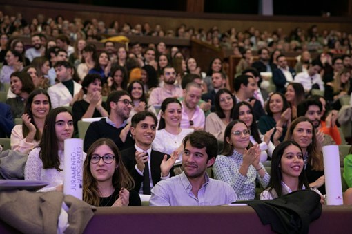 Cerimónia de Juramento de Hipócrates 2022, na Aula Magna da Reitoria da Universidade de Lisboa  Créditos: © Miguel Figueiredo Lopes / Presidência da República