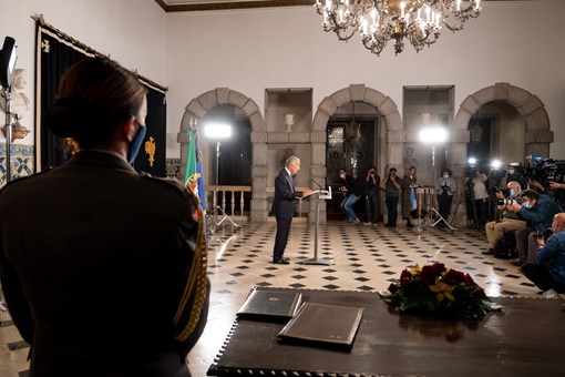 Declaração do Presidente da República ao País no Palácio de Bélem  Créditos: © Rui Ochoa / Presidência da República
